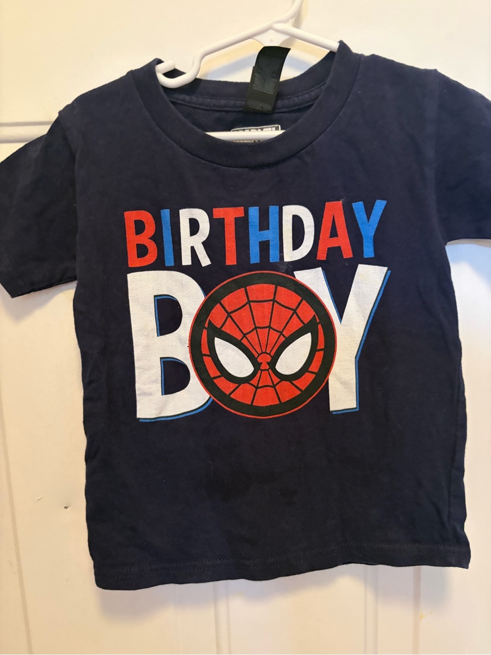 Marvel Navy Blue "Birthday Boy" Spider-Man Tee